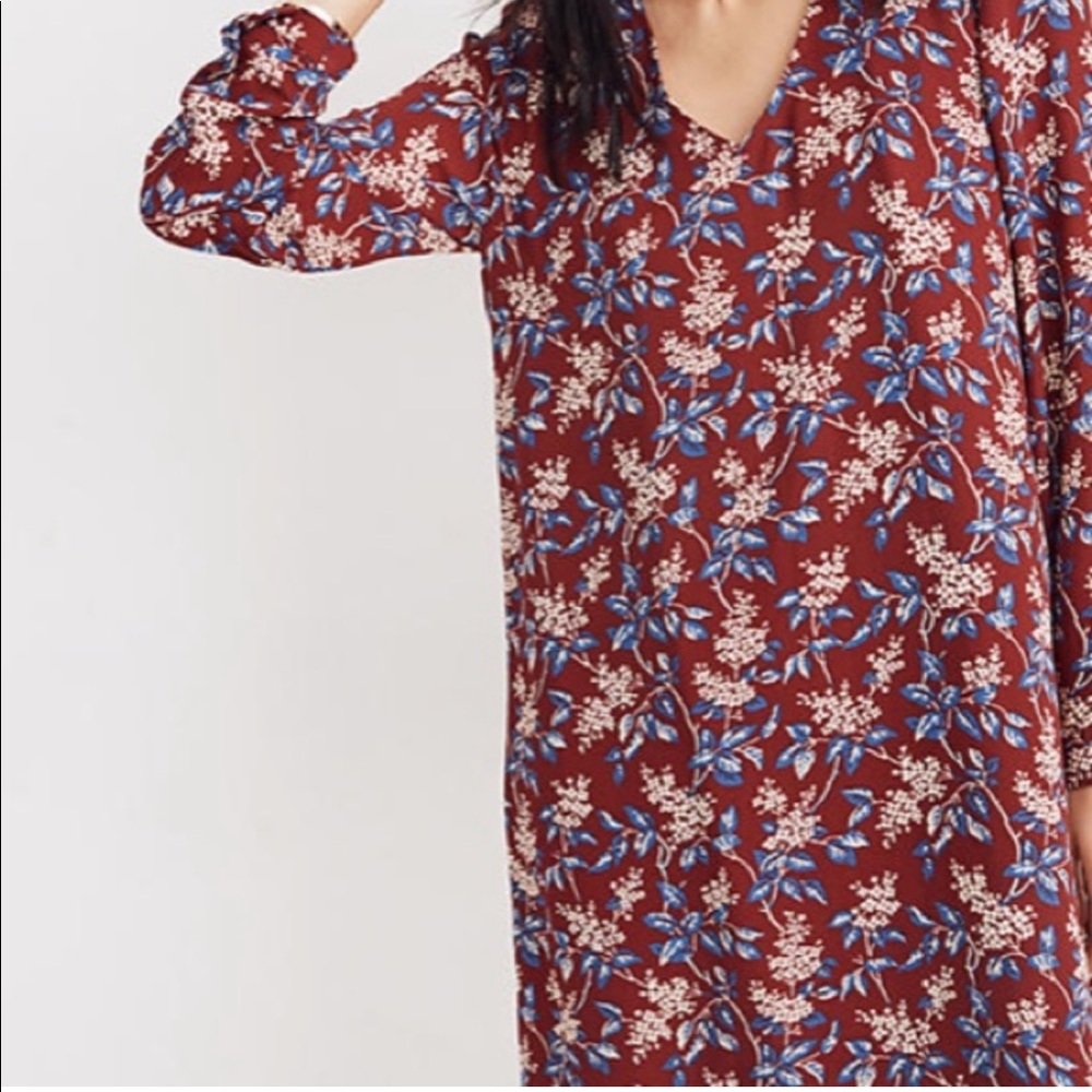 Madewell button back print mini EUC